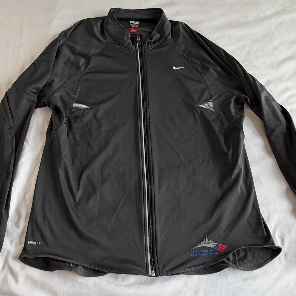 2009 Bank of America Chicago Marathon Nike Reflective Event Gear Running Jacket